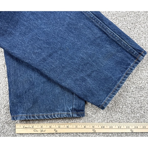 L.L.Bean Jeans Men 36x34 Relaxed Fit Dark Blue Denim Cotton Casual - Picture 6 of 14